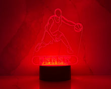 Load image into Gallery viewer, Personalized Basketball LED Night Light.