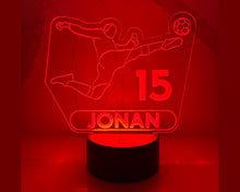 Load image into Gallery viewer, Personalized Soccer LED Night Light.