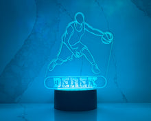 Load image into Gallery viewer, Personalized Basketball LED Night Light.
