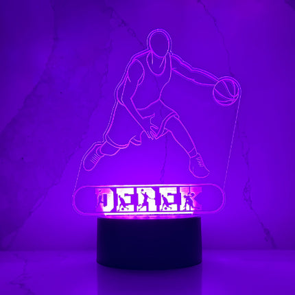 Personalized Basketball LED Night Light.