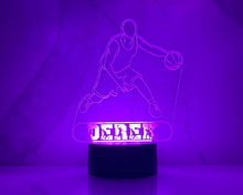 Load image into Gallery viewer, Personalized Basketball LED Night Light.
