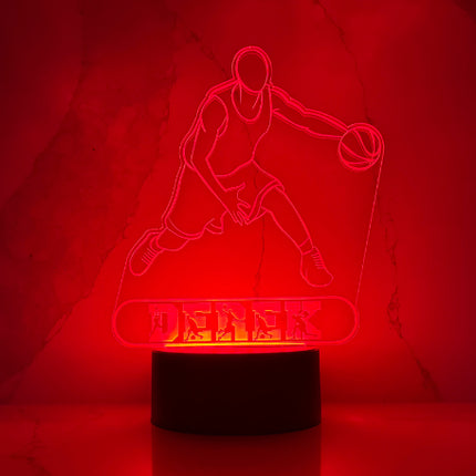 Personalized Basketball LED Night Light.