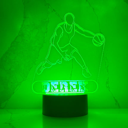 Personalized Basketball LED Night Light.