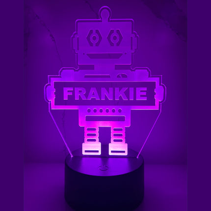 Personalized Robot LED Night Light