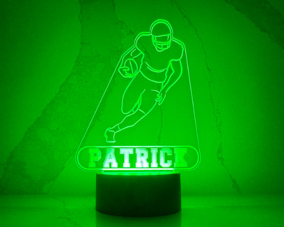 Personalized Football LED Night Light.