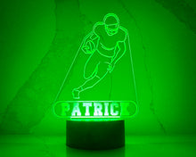 Load image into Gallery viewer, Personalized Football LED Night Light.
