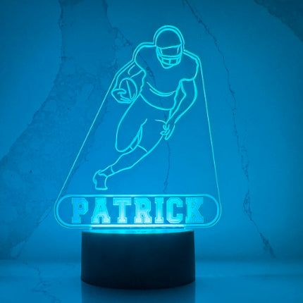 Personalized Football LED Night Light.
