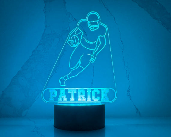 Personalized Football LED Night Light.