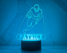 Load image into Gallery viewer, Personalized Football LED Night Light.
