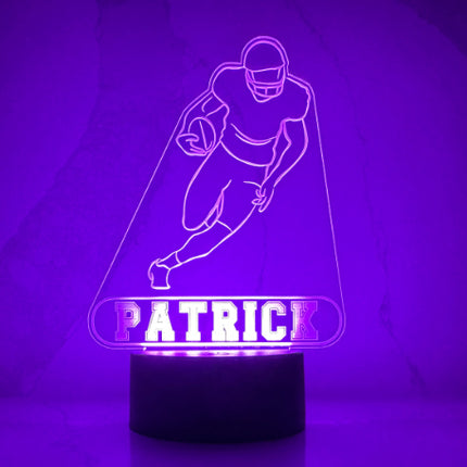 Personalized Football LED Night Light.