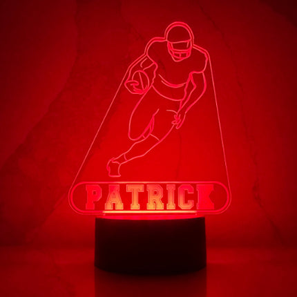 Personalized Football LED Night Light.