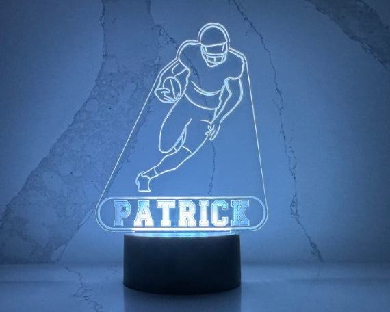 Personalized Football LED Night Light.