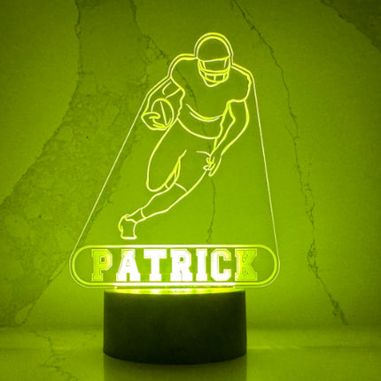 Personalized Football LED Night Light.