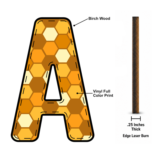 Honeycomb Name Sign