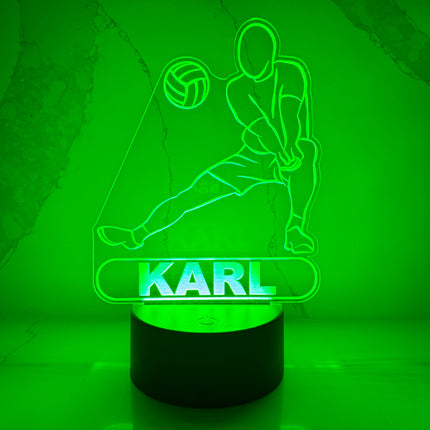 Personalized Volleyball LED Night Light.