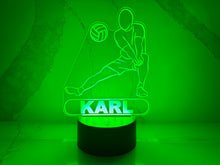 Load image into Gallery viewer, Personalized Volleyball LED Night Light.
