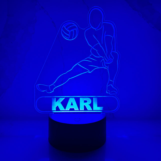 Personalized Volleyball LED Night Light.