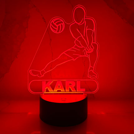 Personalized Volleyball LED Night Light.