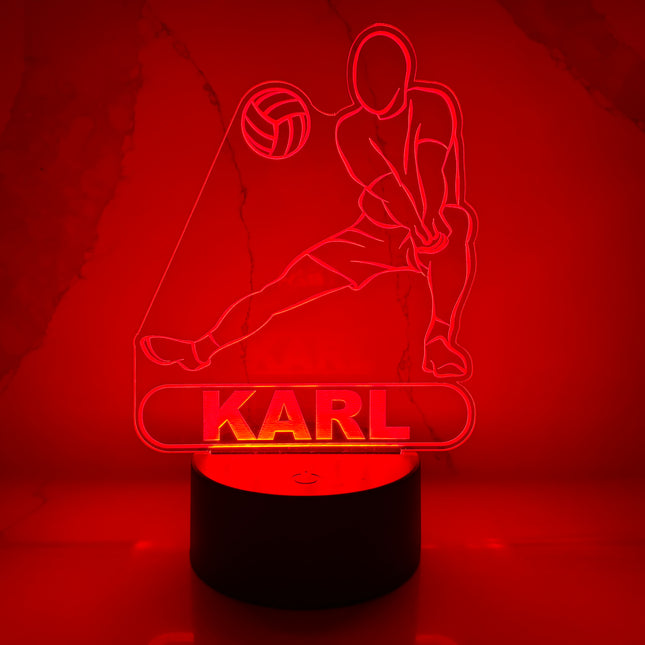Personalized Volleyball LED Night Light.