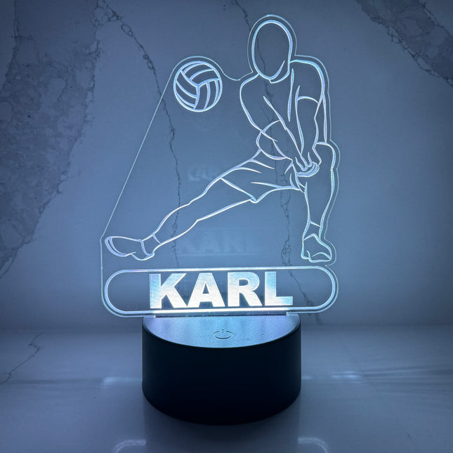 Personalized Volleyball LED Night Light.
