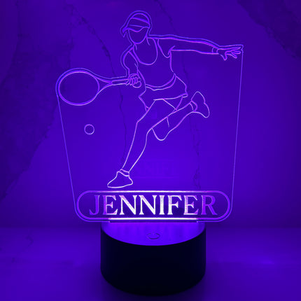 Personalized Tennis LED Night Light.