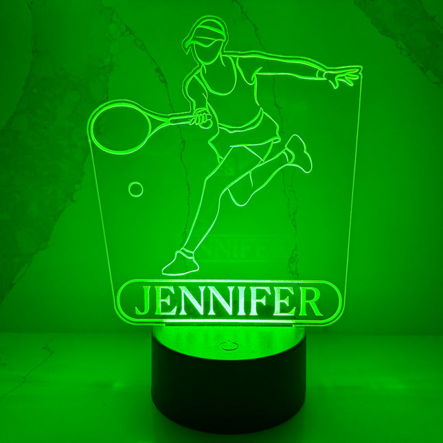 Personalized Tennis LED Night Light.