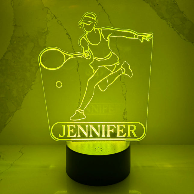 Personalized Tennis LED Night Light.