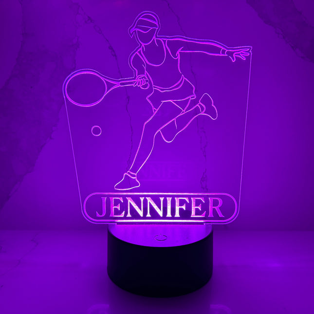 Personalized Tennis LED Night Light.