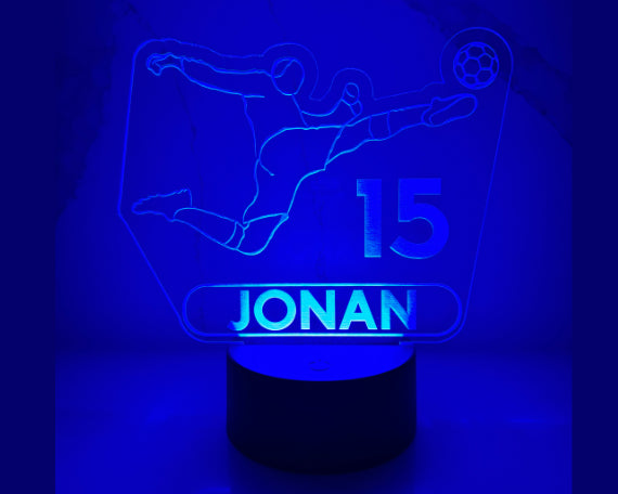 Personalized Soccer LED Night Light.
