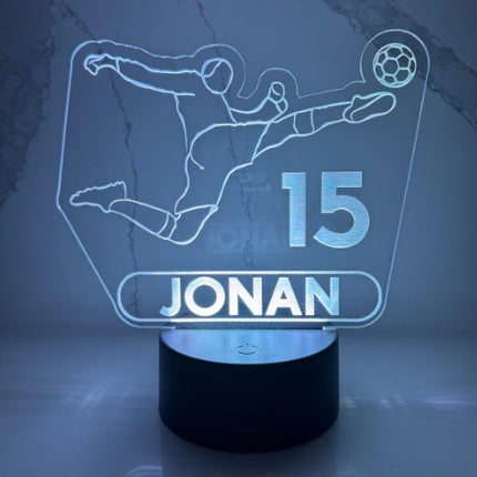 Personalized Soccer LED Night Light.