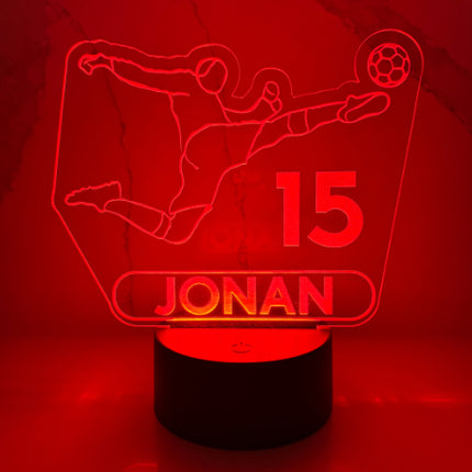 Personalized Soccer LED Night Light.
