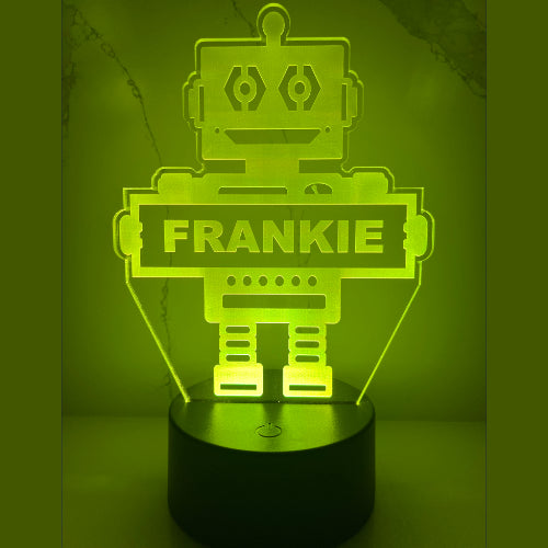 Personalized Robot LED Night Light