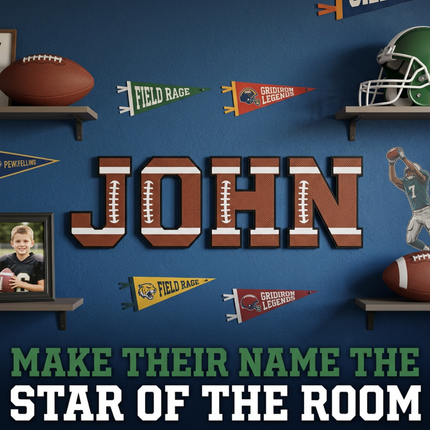 Football Name Sign