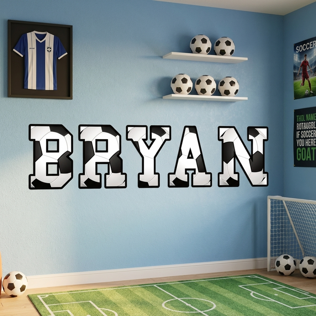 Soccer Name Sign