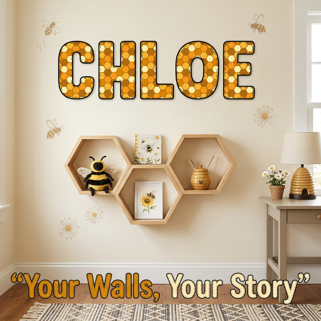 Honeycomb Name Sign